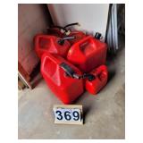 Group of 6 Gas Cans