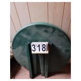 Green 38" Resin Table