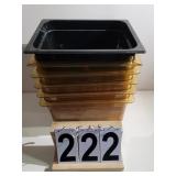 6 Carlisle High Heat Plastic Server Pan 8" Deep
