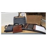 Stack of Computer Sleeves ~ Leather Note Books