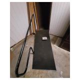 Wooden Handicap Ramp w/ Rail 36 X 77 X 12