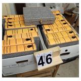 2 Boxes of Cardboard File Holders