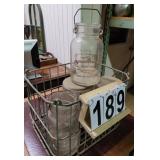 Wire Crate of 5 ~ 1 Gallon Charlottedale Dairy