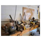 Content of Bench ~ Bench Grinder ~ Saws ~ Lights ~