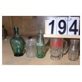 Sangamon Dairy 1/2 Pint Bottle ~ Dog-N-Suds Mug ~