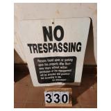 No Trespassing Sign