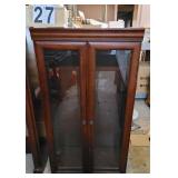 Pair of Executive Office Book Cases 1 Has Glass