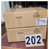 2 Cases of 15 OZ Alibi Water Glasses (Plastic)