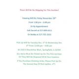 Pickup and Shipping Instructions