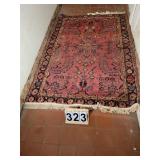 Persian ~ Turkish Style Rug 77 X 50 (Needs Fringe