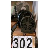 4 Table Top Fans