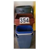 Group of Trash Cans