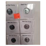 (6) Steek War Pennies 1943