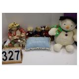 Bag w/ Christmas Snowman ~ Bears ~ Pillow