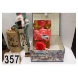 Christmas Memories Box ~ Santa on a Chair ~