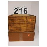 2 Wood Boxes 9" X 15" 1 Is Damaged