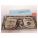 1957 Silver Certificate Dollar Bill