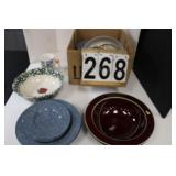 Box Of Dishes Includes Apple Bowl