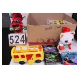 Box Of Toys Includes Plush Robot - Fisher Price -