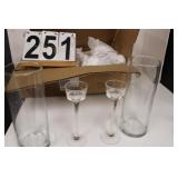 Box Of Clear Vases
