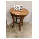 Wooden Side Table 24.5"T X 19" Across
