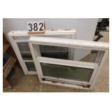 Pair of Windows 33"T X 33"W X 4"D
