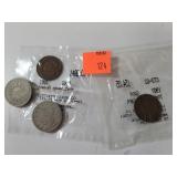 2 V Nickel1905 - 1911 - Indian Head Cent 1901-