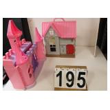 Box w/ Fisher Price House & Castle