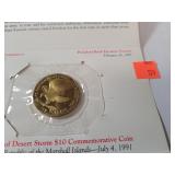 Heroes of Desert Storm $10 Commemorative Coin