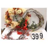 Box of Wreaths & Fall Decor