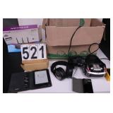 Box W/ Kindle - Headphones - Netgear Router - Hot-