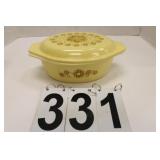 Vintage Pyrex Kim Chee Oval Casserole Dish w/ Lid