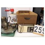 Box W/ Washburn Crosby Tin - Toy Lunch Box -