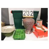 Green Tote Includes Planter
