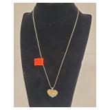 Heart Necklace ~ Chain is Marked 925