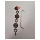Pair of Bracelets Marked 925 51.4 Grams