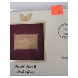 First Day of Issue Gold Plated Stamp