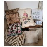 2 Boxes of Throw Pillows
