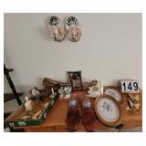 Wall Sconces ~ Floral Pictures ~ Butter Flies