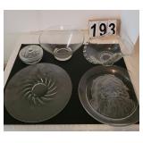 Glass Platters ~ Glass Bowls ~ Heisley Fruit Bowl