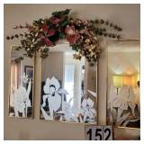 Group of Wall Mirrors ~ Flower Swag