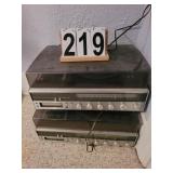 2 Stereos w/ Record Players (! Lights Up)