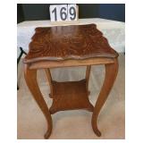 Oak Lamp Table 29 X 18 X 18