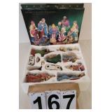 Porcelain Nativity Set in Box