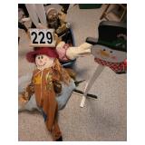 Tote of Holiday Dï¿½cor ~ Rabbits ~ Snow Man ETC.