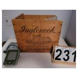 Wooden Box w/ Contents ~ BP Cuff ~ Remotes