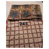 2 Patterned Throws ~ 1 Small ~ 1 Larger