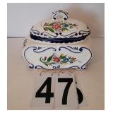 Hand Painted Ceramic Art Tureen