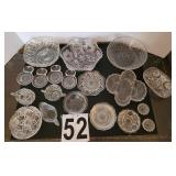 Mckee ~ Fostoria Sip and Smoke Dishes ~ Glass