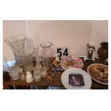 Box w/ Elvis Plate ~ Cat Plate ~ Vases ~ Trophy ~